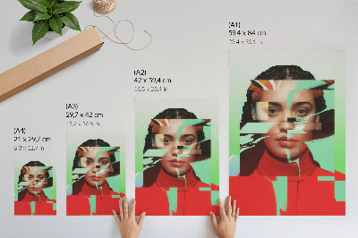 Poster Visione frammentata della modernità della pop art