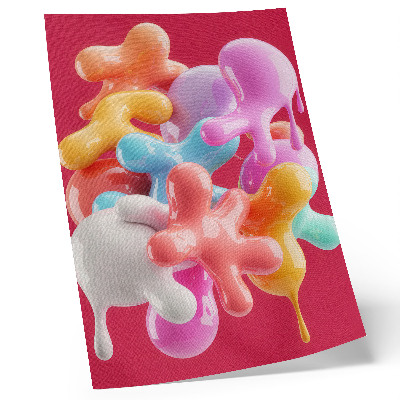 Stampa su tela forme astratte colorate in stile moderno