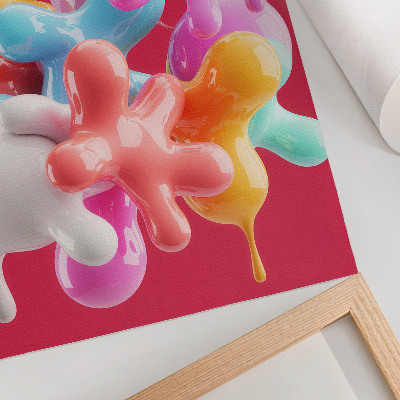 Stampa su tela forme astratte colorate in stile moderno