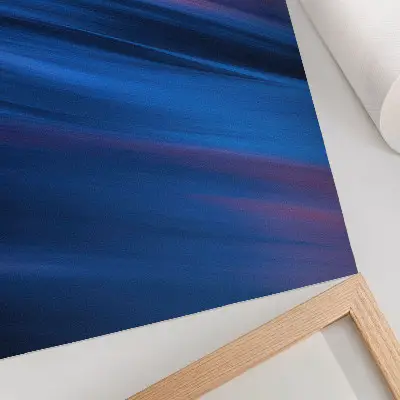 Poster con fasce di colore dinamiche nelle tonalità del blu