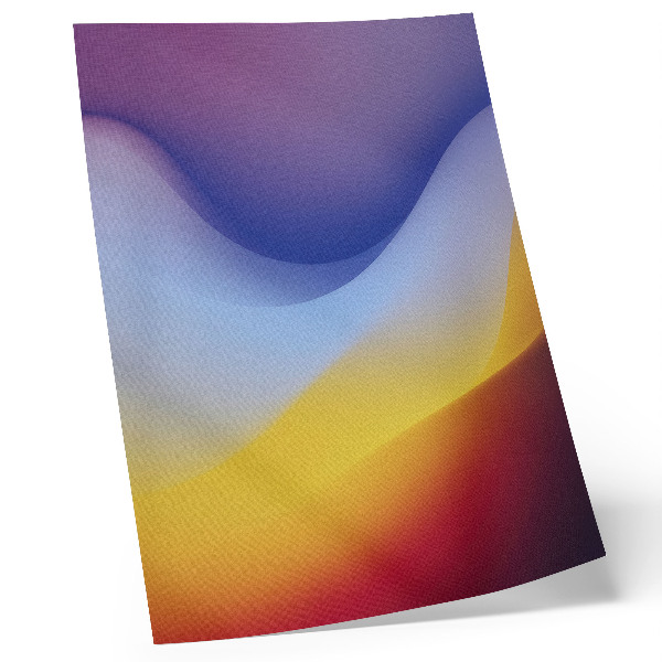 Stampa su tela Onde di colore, modernità rasserenante