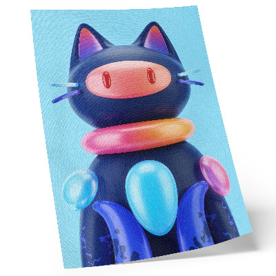 Poster Creatura adorabile, atmosfera futuristica, colori vivaci