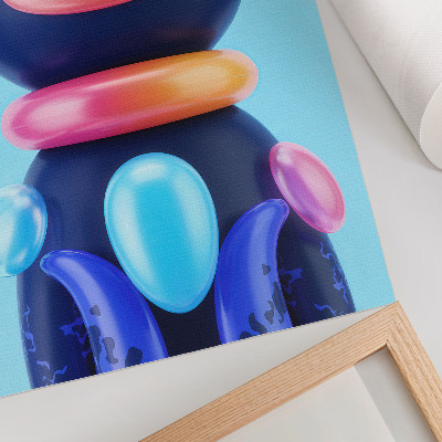 Poster Creatura adorabile, atmosfera futuristica, colori vivaci