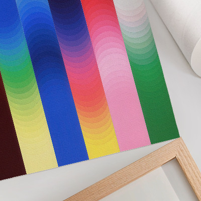 Poster Strisce colorate tono su tono in stile moderno