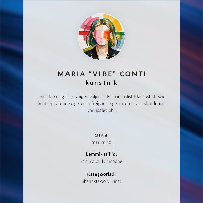 Poster Strisce colorate tono su tono in stile moderno