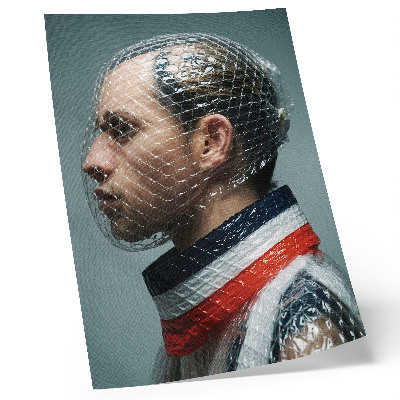 Foto su tela Ritratto moderno con pluriball