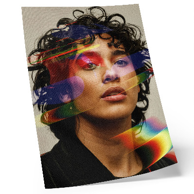 Stampa su tela Accenti colorati, modernità intensa, dinamismo