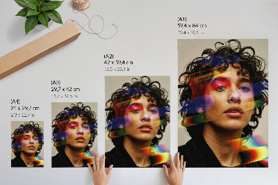 Stampa su tela Accenti colorati, modernità intensa, dinamismo