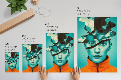 Foto su tela Colori contrastanti, surrealismo, forme dinamiche