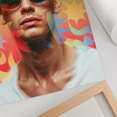 Poster Una tavolozza succosa di forme astratte, ritratto dinamico