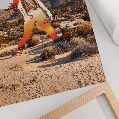 Foto su tela Figura nel deserto, motivo surreale