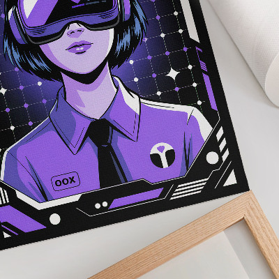 Foto su tela Tema dinamico viola 