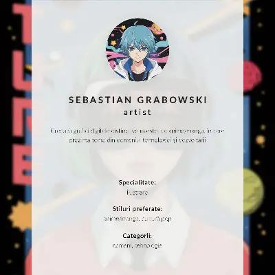 Poster personaggio moderno con occhiali per la realtà virtuale