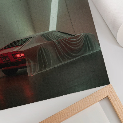 Foto su tela Fari per auto classici, minimalismo ed eleganza