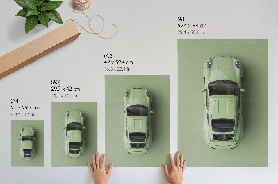 Poster Un'auto moderna in una tonalità di verde