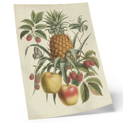 Poster Frutta in stile classico, foglie in armonia con la natura