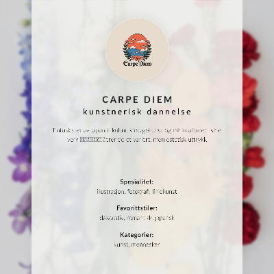 Stampa su tela drago dai capelli argentati, dettagli delicati