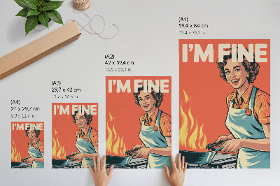 Stampa su tela Stile pop art, accenti colorati, composizione dinamica