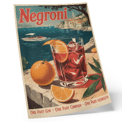 Foto su tela Colori intensi, atmosfera vacanziera, mare, arancione