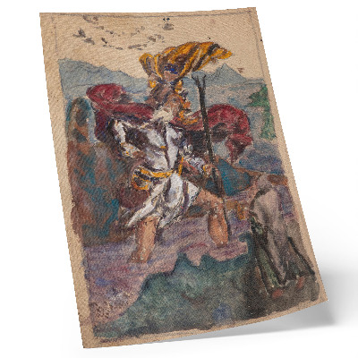 Poster Studio ispirato a Dürer: San Cristoforo II di Albrecht Dürer