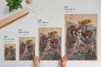 Poster Studio ispirato a Dürer: San Cristoforo II di Albrecht Dürer