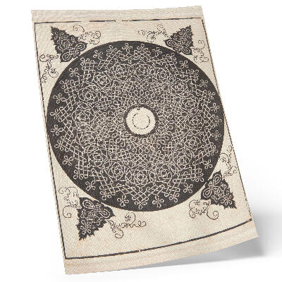 Stampa su tela Pomello con medaglione bianco di Albrecht Dürer