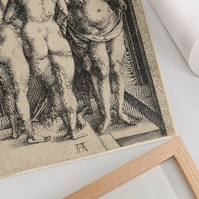Foto su tela Quattro donne nude di Albrecht Dürer
