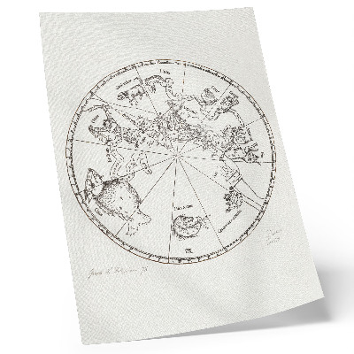 Poster Emisfero australe del globo celeste (1515) di Albrecht Dürer