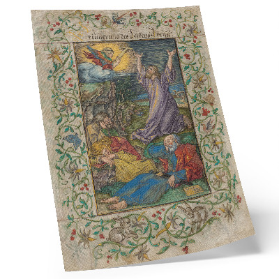 Stampa su tela Cristo sul Monte degli Ulivi (1508 e anni 1580) di Albrecht Dürer e Georg Mack il Vecchio