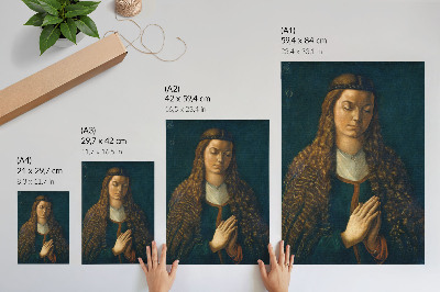 Poster Ritratto di giovane donna con i capelli sciolti, 1497, di Albrecht Dürer