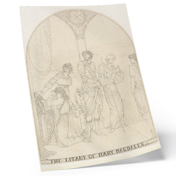 Foto su tela Litanie di Maria Maddalena di Aubrey Vincent Beardsley