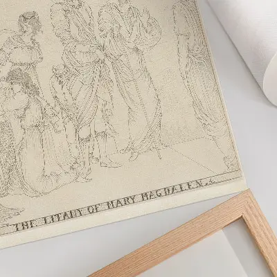 Litanie di Maria Maddalena di Aubrey Vincent Beardsley stampa su tela