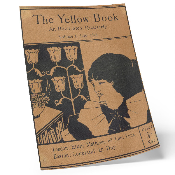 Stampa su tela Copertina di The Yellow Book, rivista trimestrale illustrata, Volume II, luglio 1894, Aubrey Beardsley