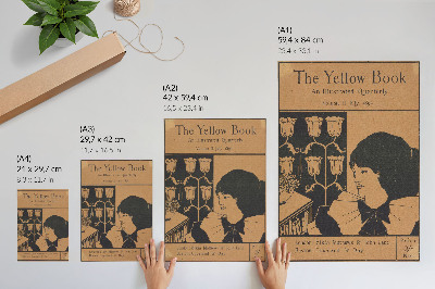 Stampa su tela Copertina di The Yellow Book, rivista trimestrale illustrata, Volume II, luglio 1894, Aubrey Beardsley