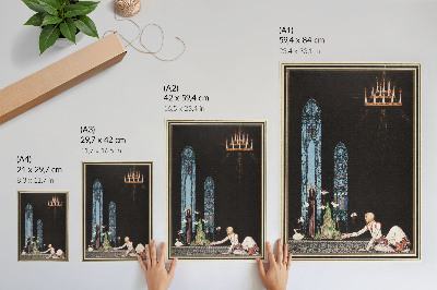 Foto su tela Illustrazione di Kay Nielsen per il libro 