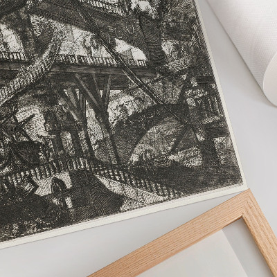 Poster Ponte levatoio, tavola VII del ciclo Carceri d'Invenzione, Giovanni Battista Piranesi