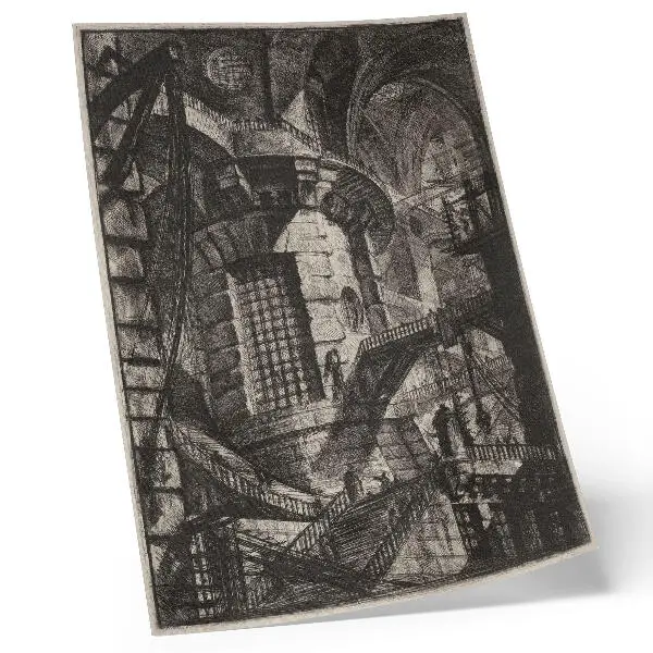 Stampa su tela La Torre Rotonda del 1780 di Giovanni Battista Piranesi