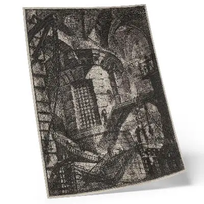 Stampa su tela La Torre Rotonda del 1780 di Giovanni Battista Piranesi