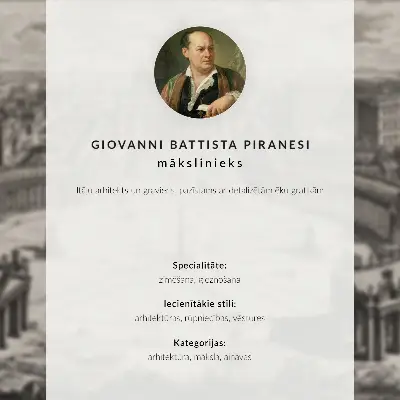 Stampa su tela La Torre Rotonda del 1780 di Giovanni Battista Piranesi