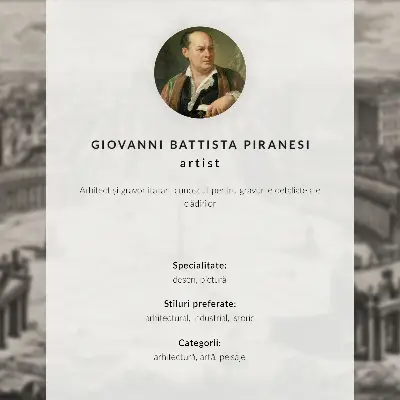 Stampa su tela La Torre Rotonda del 1780 di Giovanni Battista Piranesi