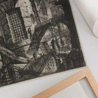 Stampa su tela La Torre Rotonda del 1780 di Giovanni Battista Piranesi