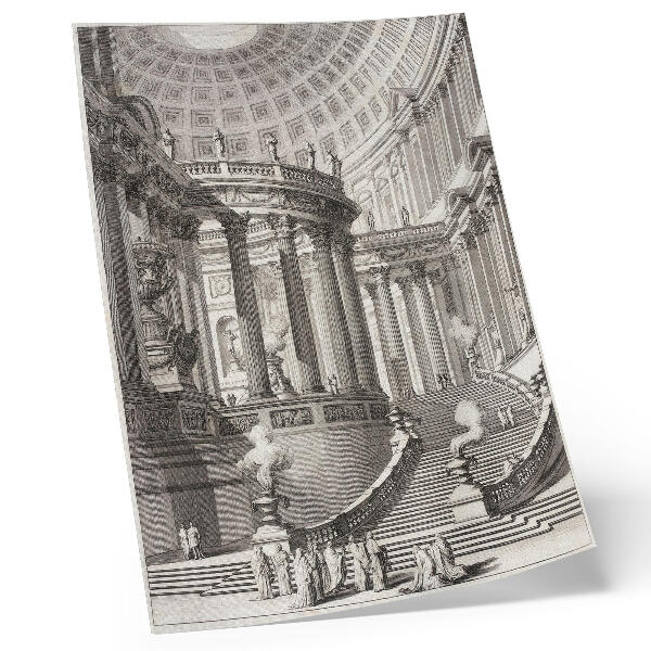 Foto su tela Tempio Antico – Giovanni Battista Piranesi
