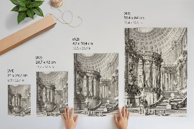 Foto su tela Tempio Antico – Giovanni Battista Piranesi