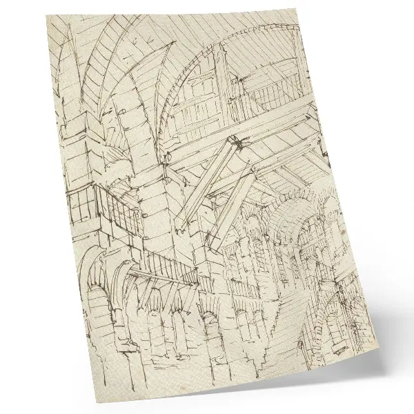 Stampa su tela Studi di architettura di Giovanni Battista Piranesi