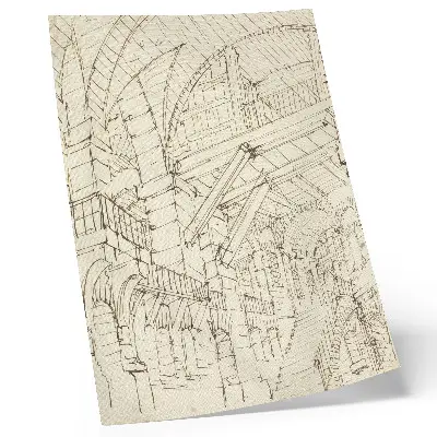 Stampa su tela Studi di architettura di Giovanni Battista Piranesi