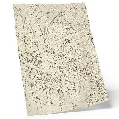 Stampa su tela Studi di architettura, null di Giovanni Battista Piranesi