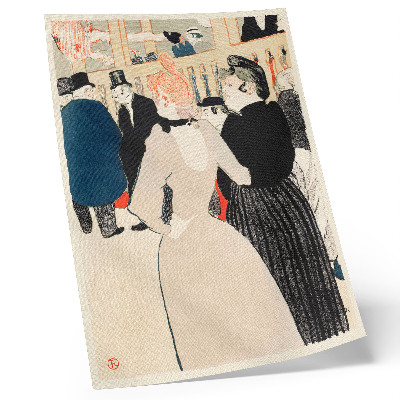 Poster Al Moulin Rouge, La Goulue e sua sorella (1892), stampa ad alta risoluzione di Henri de Toulouse-Lautrec