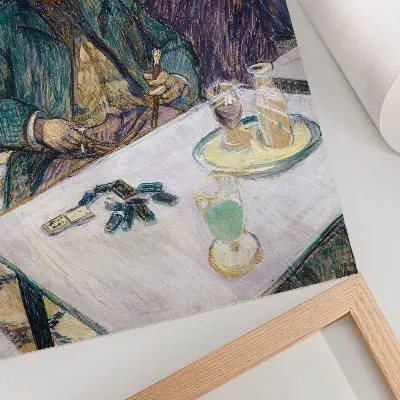 Stampa su tela Il signor Boileau al caffè di Henri de Toulouse-Lautrec del 1893