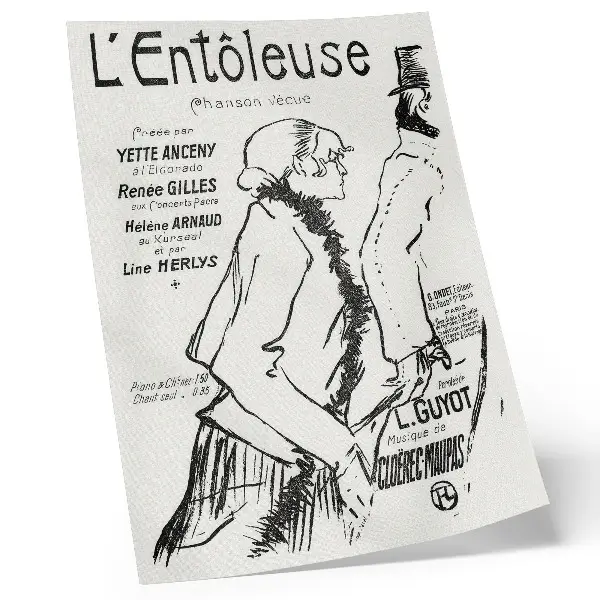 Poster di Povero camminatore di strada! (1893) incisione di Henri de Toulouse-Lautrec