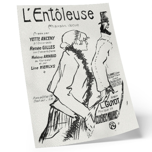 Poster Povero camminatore di strada! (1893) incisione di Henri de Toulouse-Lautrec